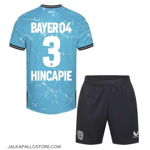 Bayer Leverkusen Piero Hincapie #3 Kolmaspaita Lapsille 2023-24 Lyhythihainen (+ shortsit)